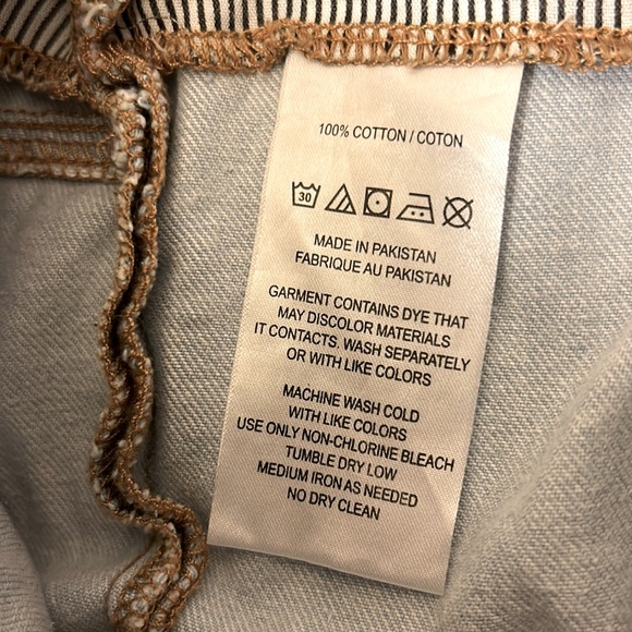 BDG Paper bag tie Denim high Mom shorts - Picture 5 of 6